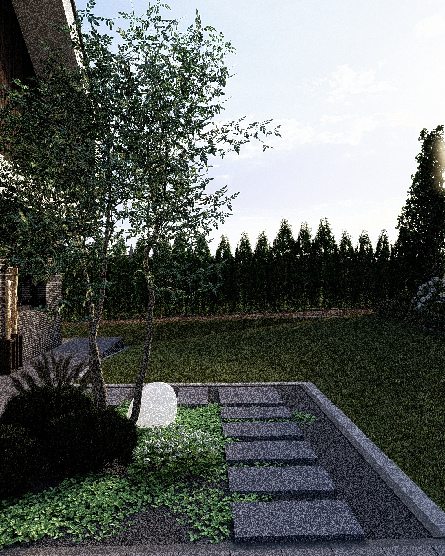 Rabata z trawami i bylinami